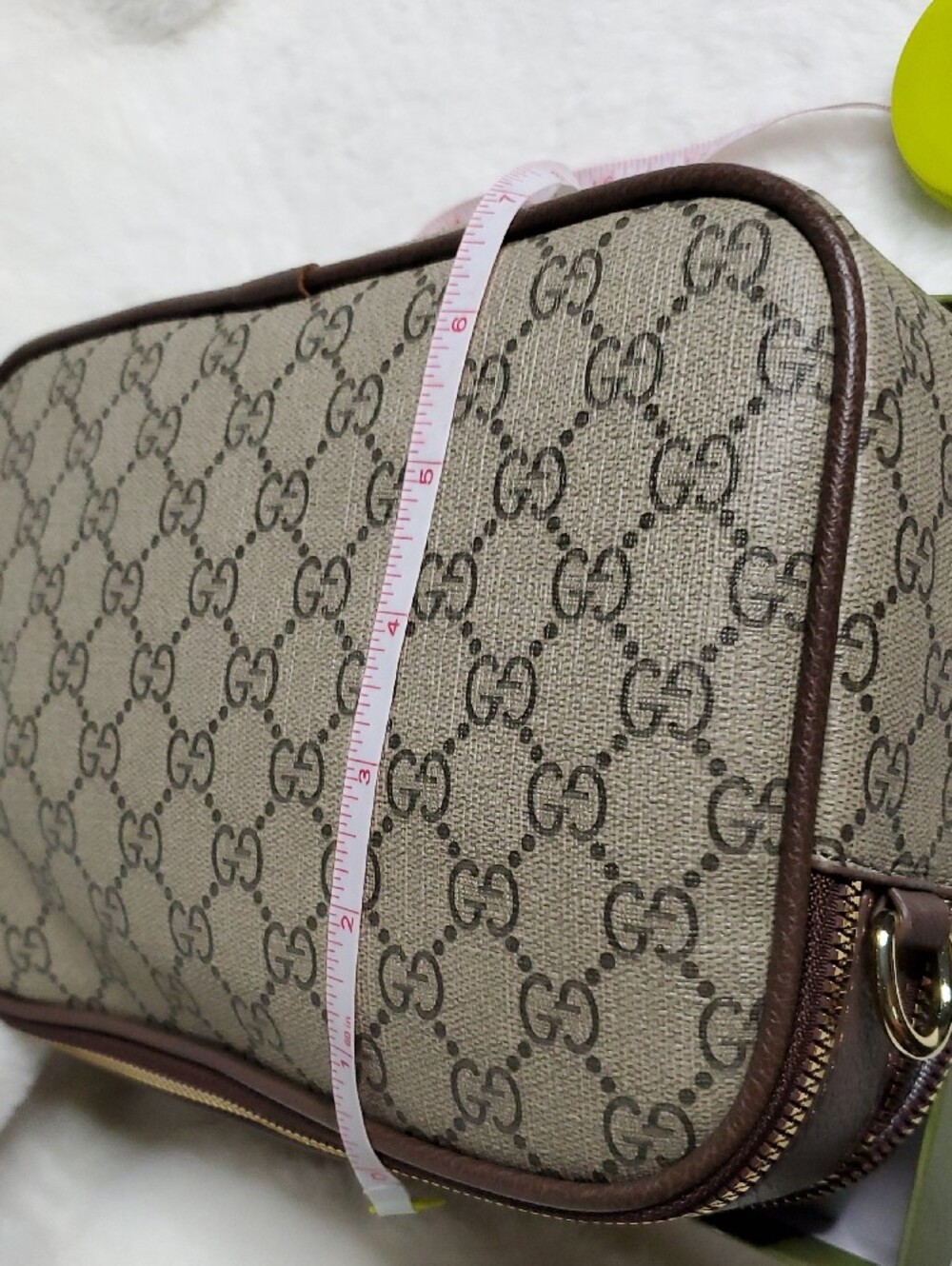 Brown GG Supreme Messenger with Green-Red Web Stripe - Picture 14 of 15